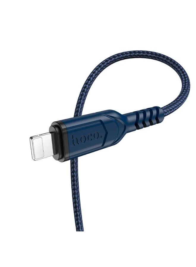 Hoco X59 Victory Charging & Data Cable for iPhone (Lightning) – 2M Long, Fast Charging & Data Sync - Image 3